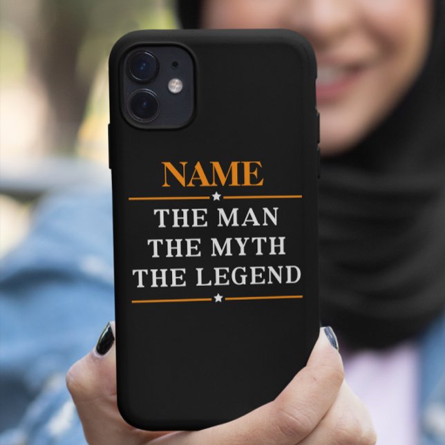 Capa Para iPhone Da Case-Mate Nome Personalizado O Homem O Mito A Legenda (Criador carregado)