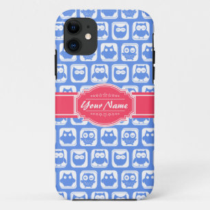 Capa Para iPhone Da Case-Mate Nome Personalizado Rosa Quente Azul