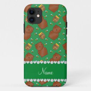 Capa Para iPhone Da Case-Mate Nome ursos verdes, melada, padrão de abelhas