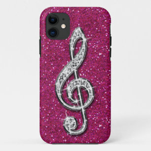 Capa Para iPhone Da Case-Mate Nota Musical Diamante Espelhado Glitzy Impresso
