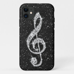 Capa Para iPhone Da Case-Mate Nota Musical Diamante Espelhado Glitzy Impresso