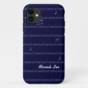 Capa Para iPhone Da Case-Mate notas azuis personalizadas da música