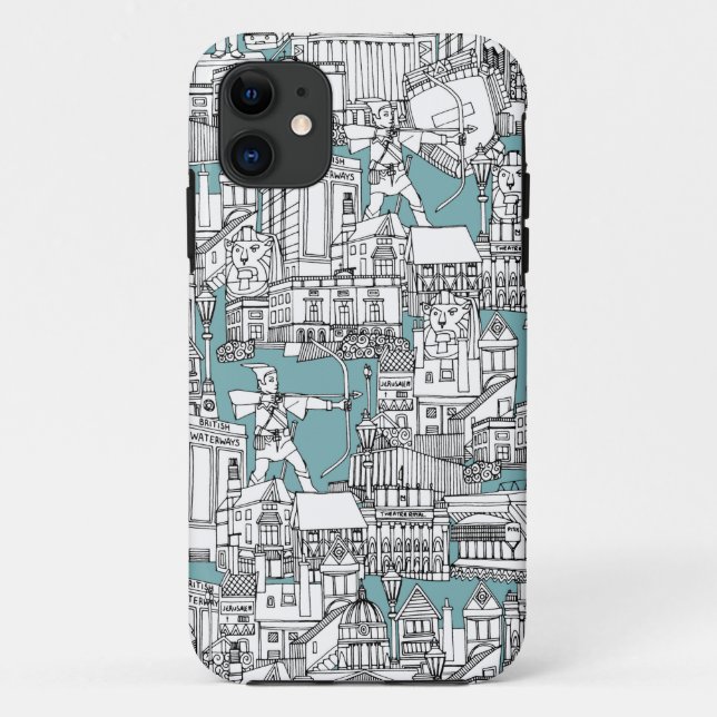 CAPA PARA iPhone DA Case-Mate NOTINGHAM BLUE (Verso)
