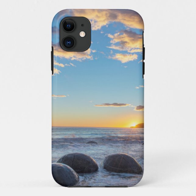 Capa Para iPhone Da Case-Mate Nova Zelândia, Ilha do Sul, Moeraki Boulders (Verso)