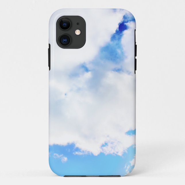 Capa Para iPhone Da Case-Mate Nuvens Brancas Fofas e Céu Azul (Verso)