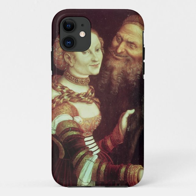 Capa Para iPhone Da Case-Mate O ancião Lovesick, 1553 (óleo no painel) (Verso)
