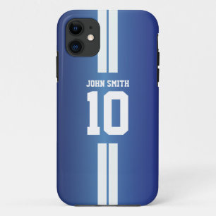 Capa Para iPhone Da Case-Mate O branco listra a caixa azul do iPhone 5 do