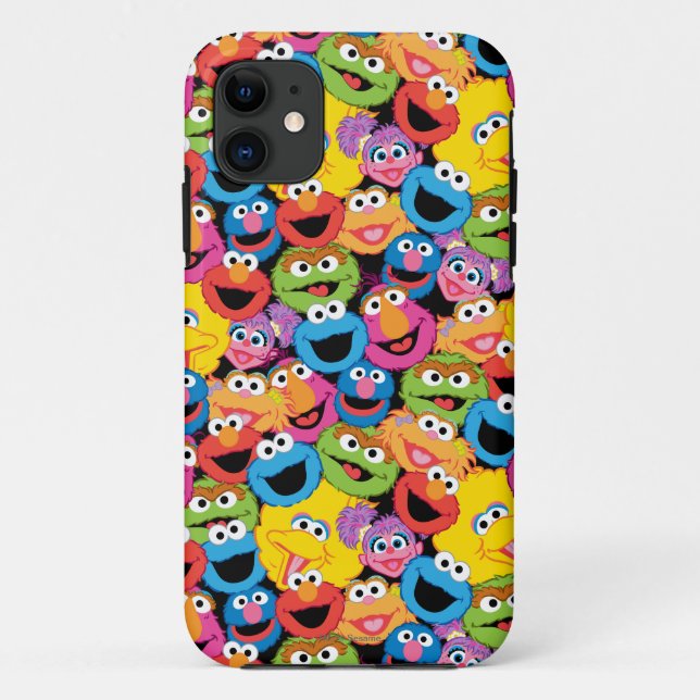 Capa Para iPhone Da Case-Mate O caráter do Sesame Street enfrenta o teste padrão (Verso)