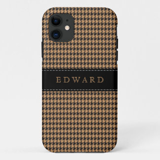 Capa Para iPhone Da Case-Mate O clássico de Houndstooth personaliza o preto de