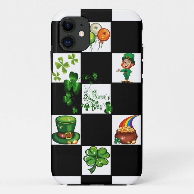 Capa Para iPhone Da Case-Mate O dia retro de St Patrick original (Verso)