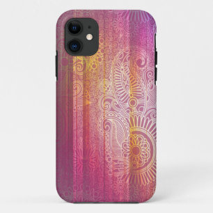 Capa Para iPhone Da Case-Mate O Doodle vívido de Paisley modela o caso do iPhone