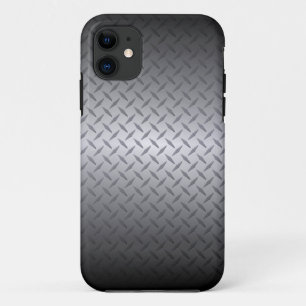 Capa Para iPhone Da Case-Mate O preto ao aço brilhante desvanece-se fundo de
