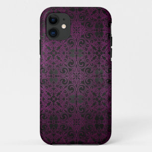 Capa Para iPhone Da Case-Mate O roxo elegante do damasco desvanece-se para