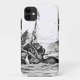 Capa Para iPhone Da Case-Mate O vintage náutico do polvo do steampunk kraken o