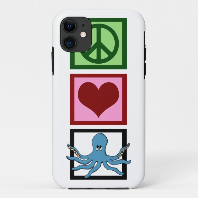 Capa Para iPhone Da Case-Mate Octopus do Peace Love (Verso)
