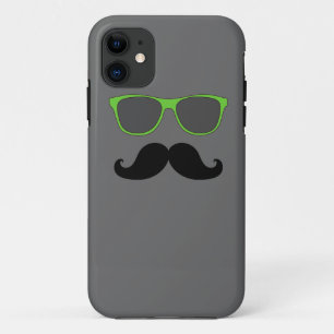 CAPA PARA iPhone DA Case-Mate ÓCULOS VERDES DE MUSTACHE ENGRAÇADOS