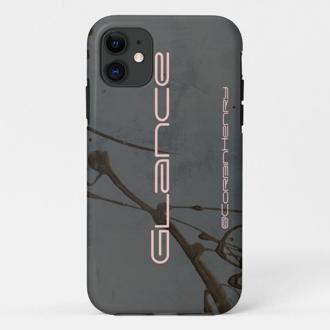 Capa Para iPhone Da Case-Mate Olhar Preto Acrílico (Verso)