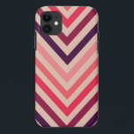 Capa Para iPhone Da Case-Mate Ombre Magenta Chevron Stripes iPhone 5 Case<br><div class="desc">Padrão quevron moderno e colorido em 5 tons de rosa e roxo.</div>