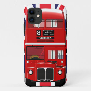 Capa Para iPhone Da Case-Mate Ônibus e Union Jack de Londres do vintage