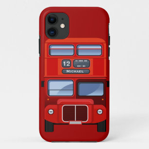 Capa Para iPhone Da Case-Mate Ônibus vermelho velho do autocarro de dois andare