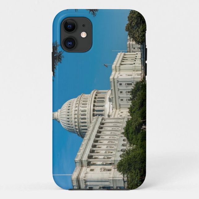 Capa Para iPhone Da Case-Mate Opinião ocidental da construção do Capitólio (Verso)