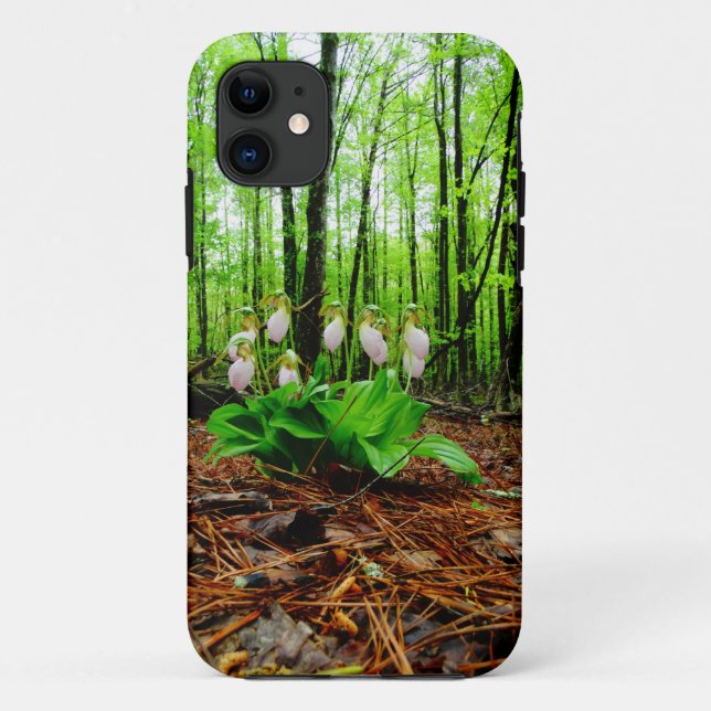 Capa Para iPhone Da Case-Mate Orquídea silvestre de Lady Slipper Rosa (Verso)