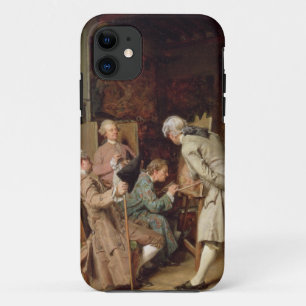Capa Para iPhone Da Case-Mate Os amantes da arte, ou o pintor, 1860 (painel)