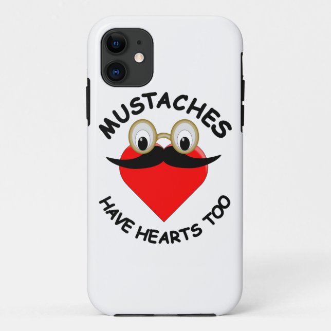 Capa Para iPhone Da Case-Mate Os bigodes também têm coração (Verso)
