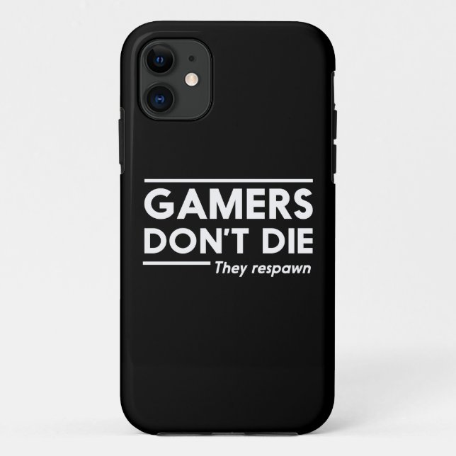 Capa Para iPhone Da Case-Mate Os Gamers não morrem (Verso)