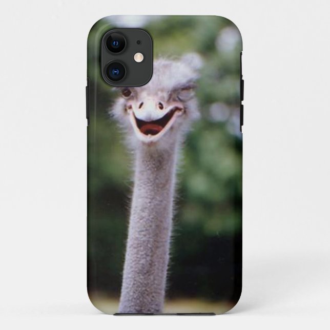 Capa Para iPhone Da Case-Mate Ostrich Winking - Engraçado (Verso)