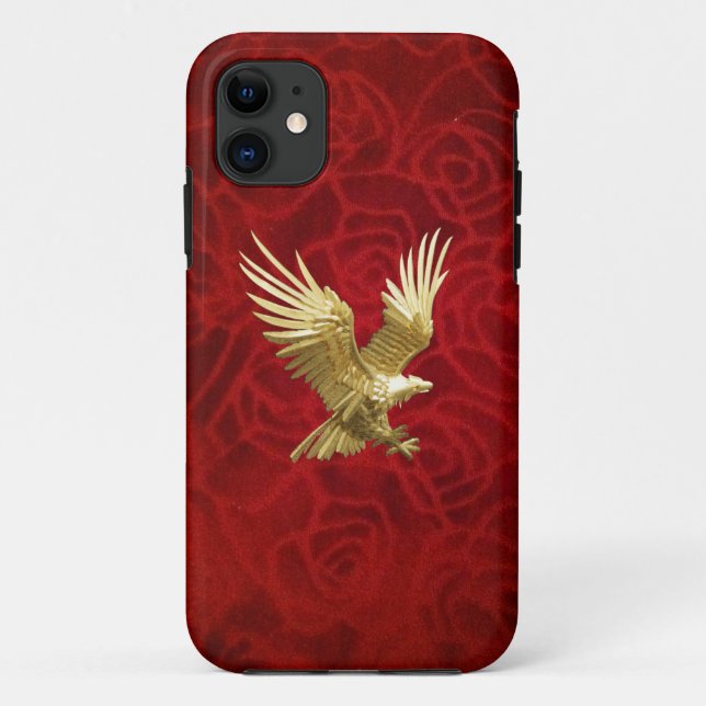 Capa Para iPhone Da Case-Mate Ouro Eagle do vôo (Verso)