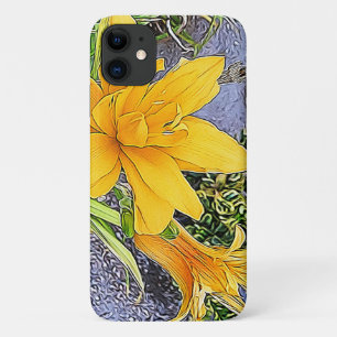 Capa Para iPhone Da Case-Mate Ouro Yellow Day Lily Flowers Bud Girly Trabalho de