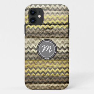 Capa Para iPhone Da Case-Mate Padrão Chevron na madeira de colheita nº 9