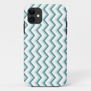 Capa Para iPhone Da Case-Mate Padrão Chevron ZigZag em verde-minúsculo
