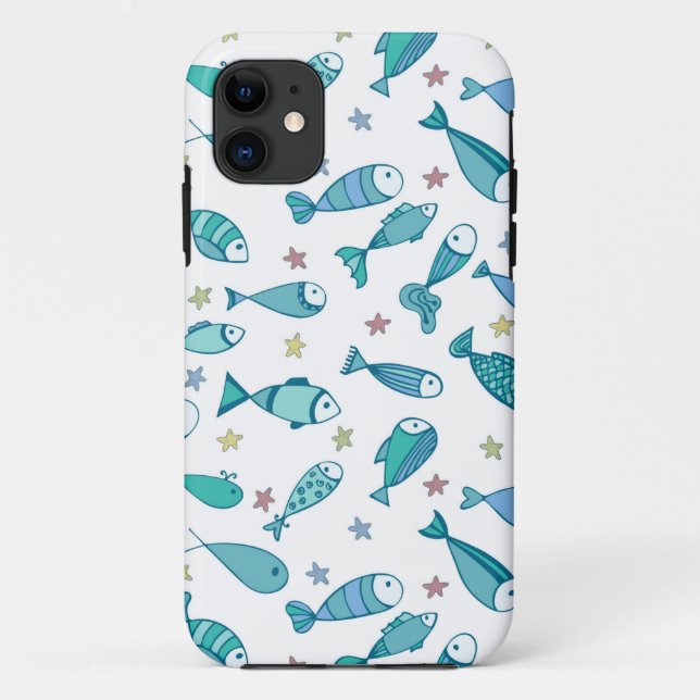 Capa Para iPhone Da Case-Mate Padrão Com Peixe E Fígado (Verso)