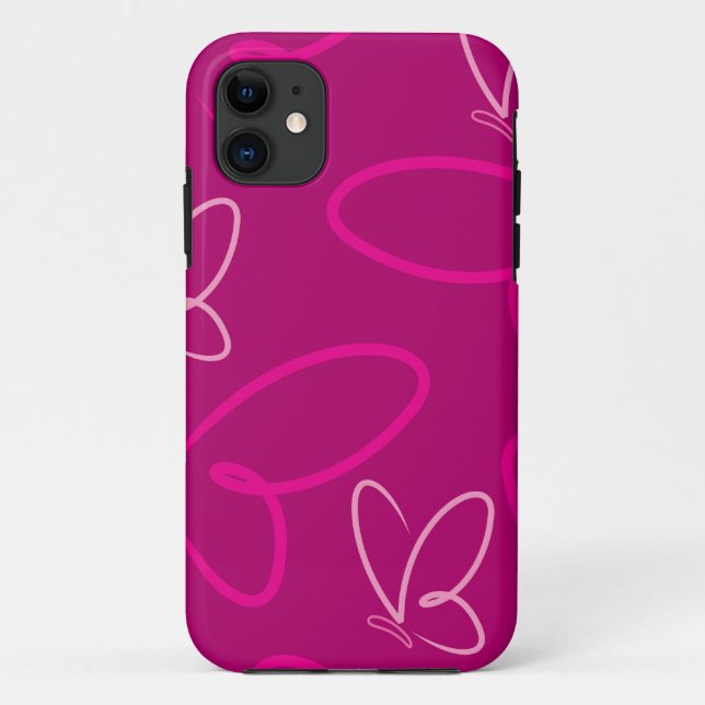 Capa Para iPhone Da Case-Mate Padrão da borboleta (Verso)