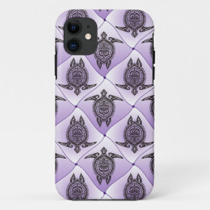 Capa Para iPhone Da Case-Mate Padrão das tartarugas do mar Shamanic - violeta
