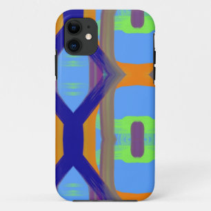 Capa Para iPhone Da Case-Mate Padrão de Arte Personalizado Cor Azul Verde Laranj
