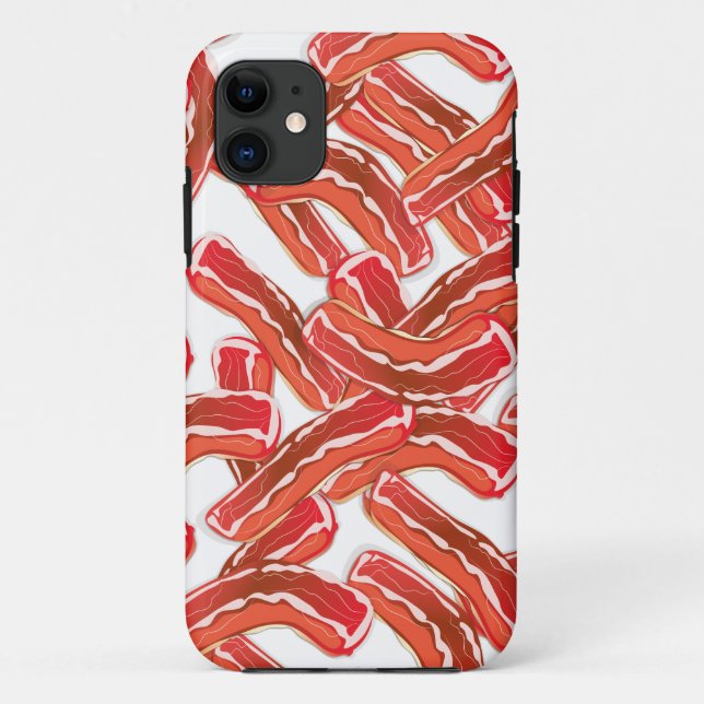 Capa Para iPhone Da Case-Mate Padrão de Bacon Crocante (Verso)