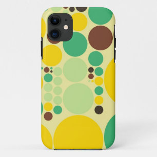 Capa Para iPhone Da Case-Mate Padrão de bolinhas retrorreflectoras (Verde, Amare