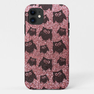 Capa Para iPhone Da Case-Mate padrão de brilho de coruja rosa pastel