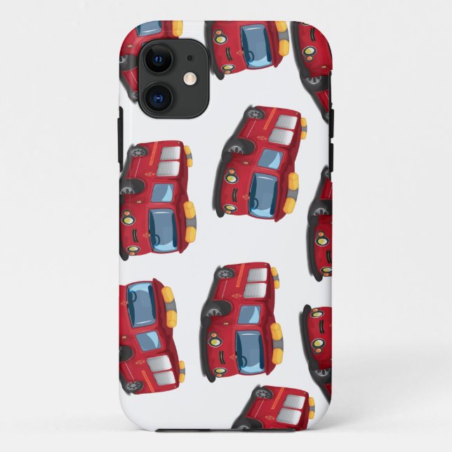 Capa Para iPhone Da Case-Mate Padrão de Caminhão de Bombeiros (Verso)