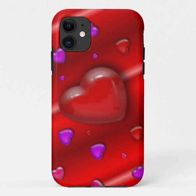 Capa Para iPhone Da Case-Mate Padrão de coração (Verso)