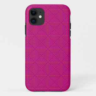 Capa Para iPhone Da Case-Mate Padrão de Estilo de Pré-Disquete Rosa e Vermelho I