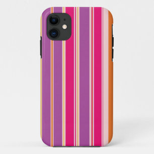 Capa Para iPhone Da Case-Mate Padrão de Faixa Vertical Rosa Púrpura