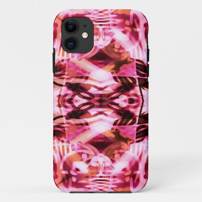 Capa Para iPhone Da Case-Mate Padrão de grafite rosa (Verso)