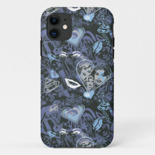 Capa Para iPhone Da Case-Mate Padrão de Lábios e Corações de Supermenina