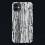 Capa Para iPhone Da Case-Mate Padrão de madeiras secas - preto, branco e cinza<br><div class="desc">Renderização digital de madeira branqueada/textura de madeira derivada - preto e branco com sombras de cinza/cinza</div>