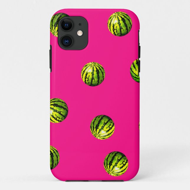 Capa Para iPhone Da Case-Mate padrão de melancia rosa (Verso)