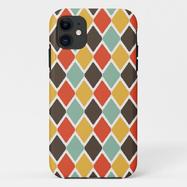 Capa Para iPhone Da Case-Mate Padrão de moda tribal de ikat moderno (Verso)
